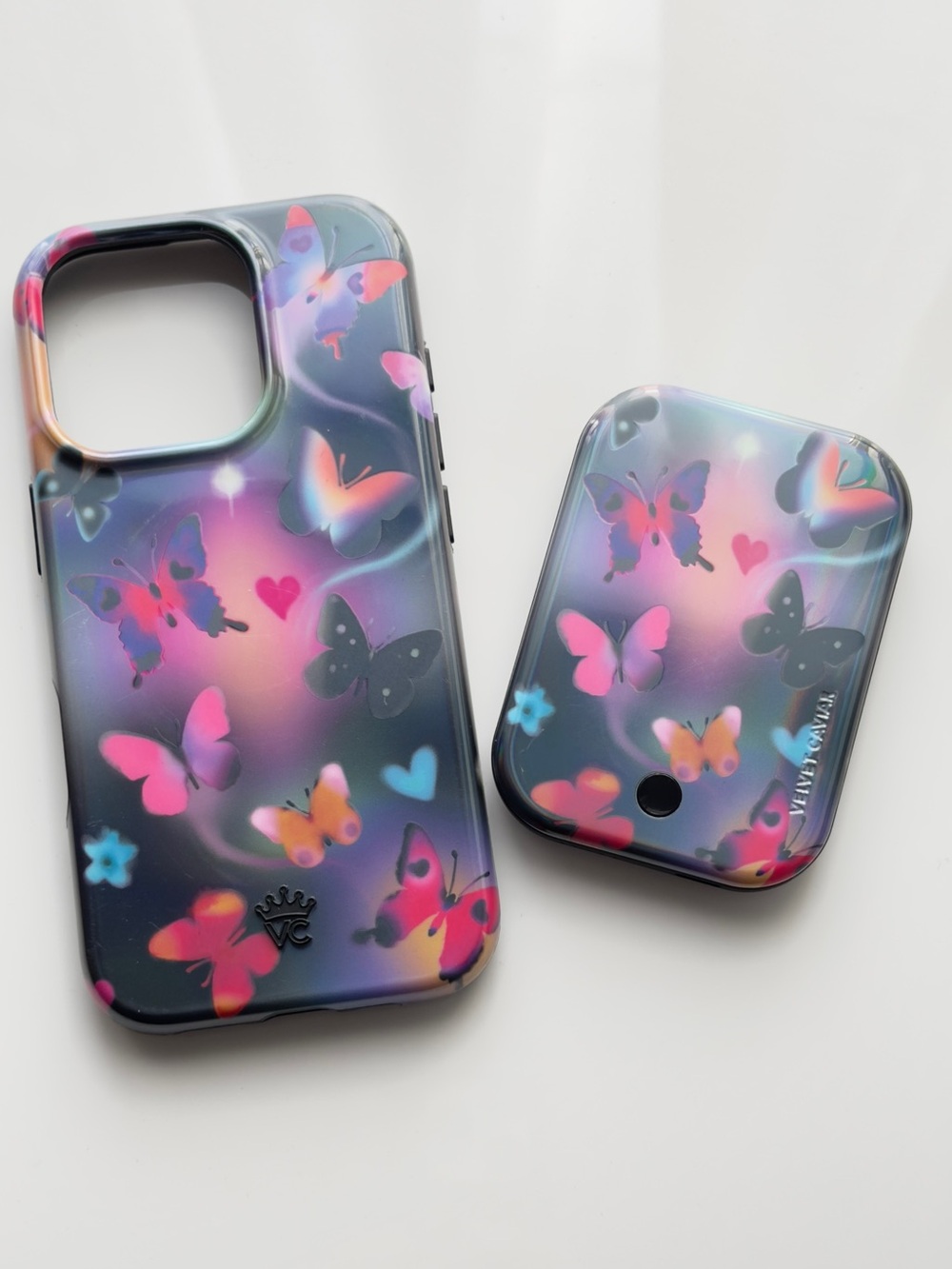 Velvet Caviar Holographic Butterfly iPhone 16 Pro Accessory Bundle 🦋✨